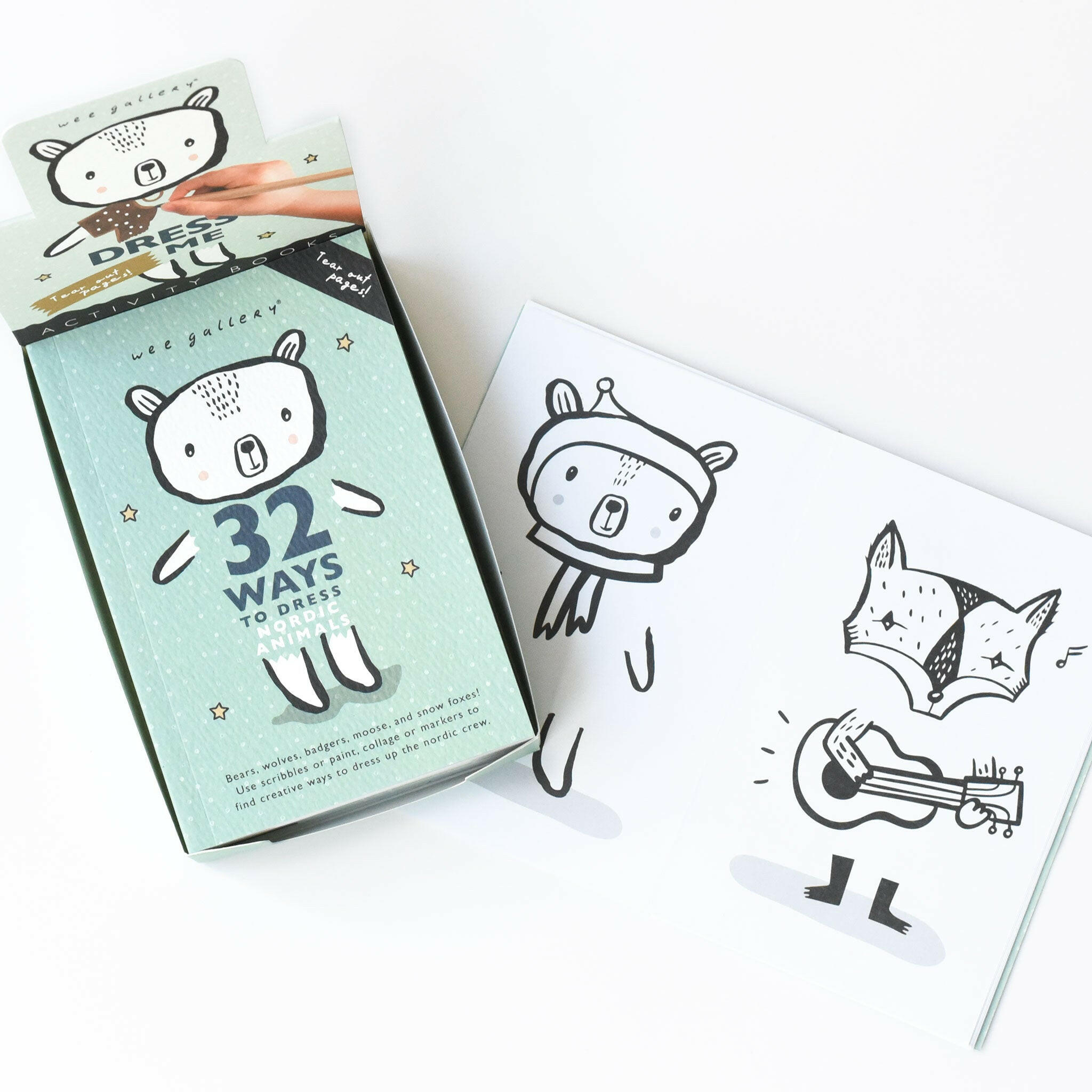 32 Ways to Dress Nordic Animals - Box of 10 Books Wee Gallery