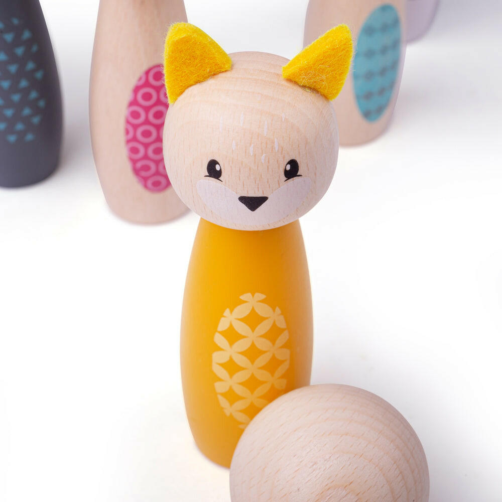 100% FSC Certified Animal Skittles by Bigjigs Toys US Bigjigs Toys US