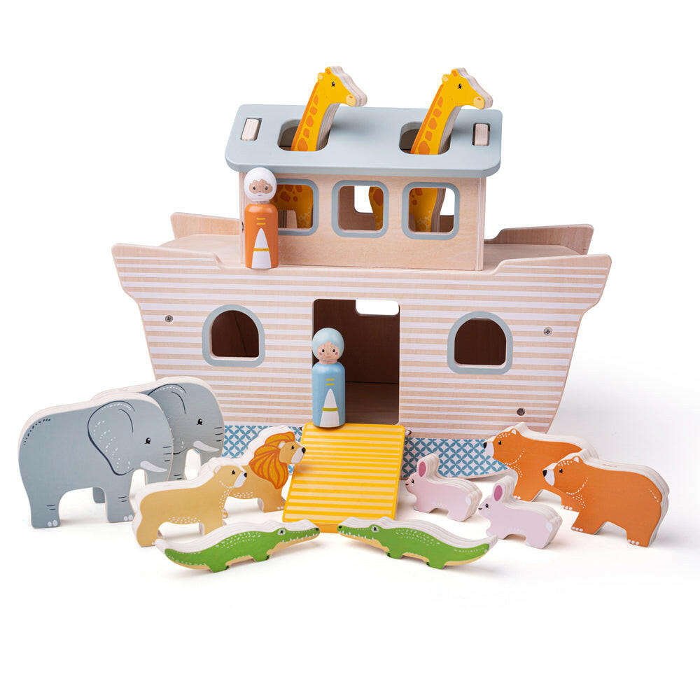 100% FSC Certified Noah's Ark by Bigjigs Toys US Bigjigs Toys US