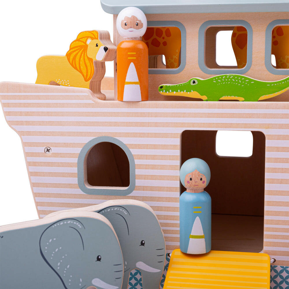 100% FSC Certified Noah's Ark by Bigjigs Toys US Bigjigs Toys US