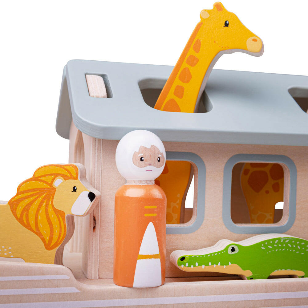 100% FSC Certified Noah's Ark by Bigjigs Toys US Bigjigs Toys US