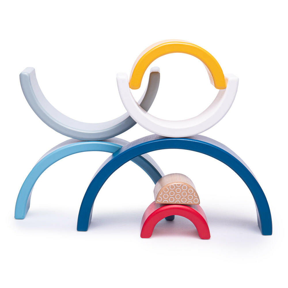 100% FSC Certified Rainbow Arches by Bigjigs Toys US Bigjigs Toys US
