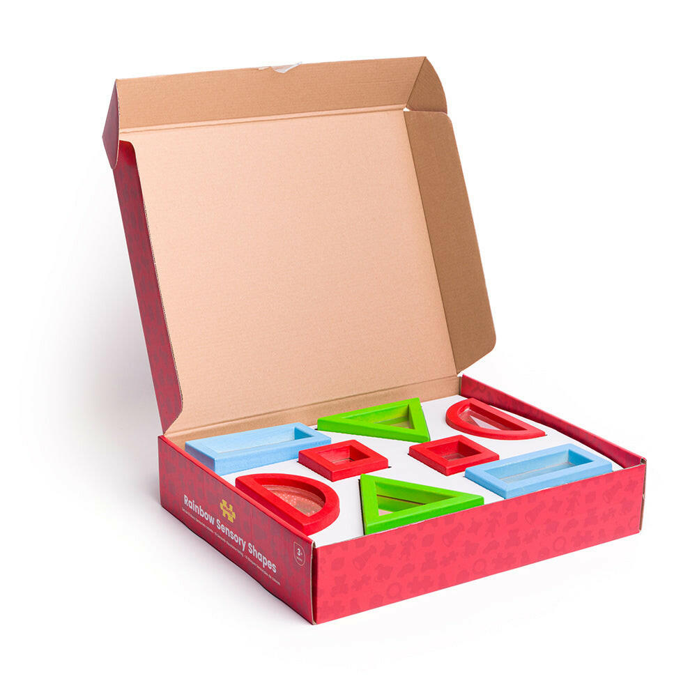 Rainbow Sensory Shapes by Bigjigs Toys US  Bigjigs Toys US