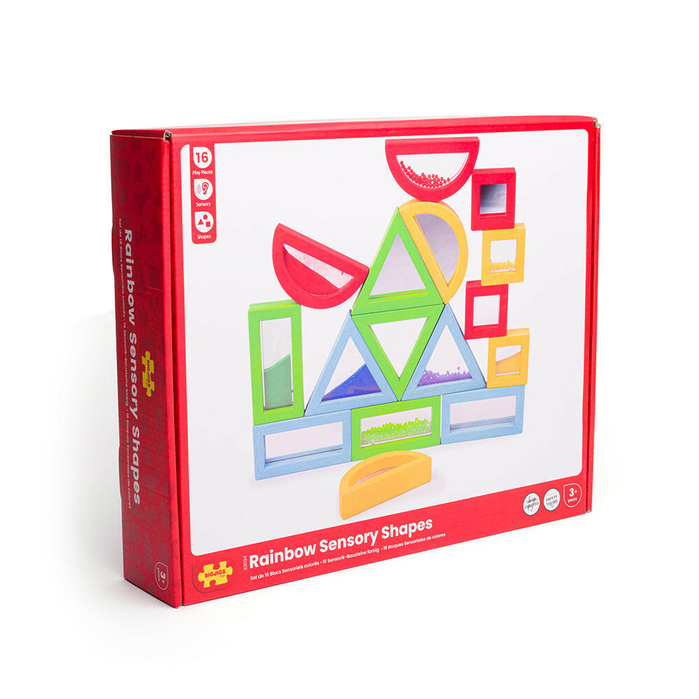 Rainbow Sensory Shapes by Bigjigs Toys US  Bigjigs Toys US