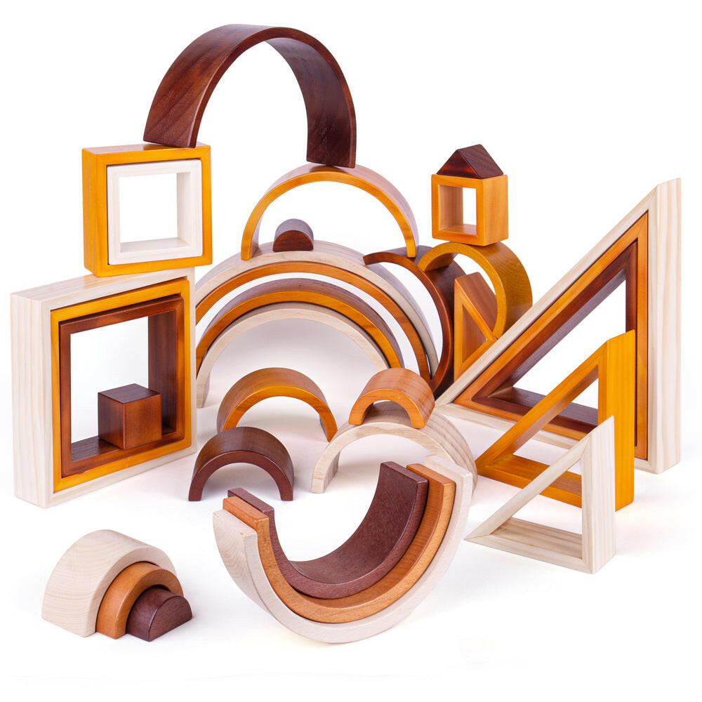 Natural Stacking Rainbow by Bigjigs Toys US  Bigjigs Toys US