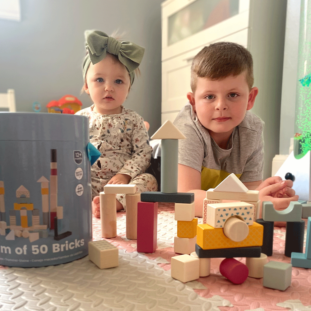 FSC Drum of 50 Bricks by Bigjigs Toys US  Bigjigs Toys US