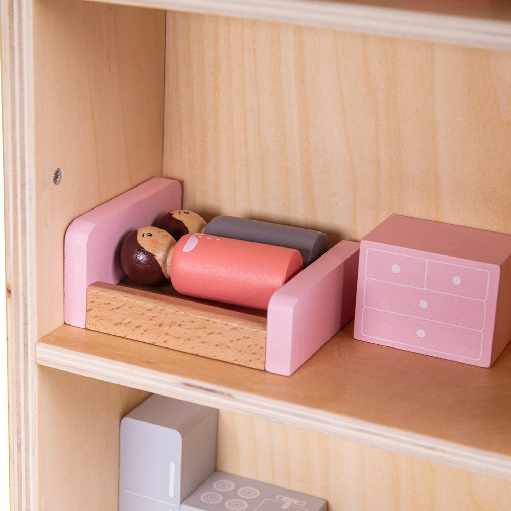 Folding Dolls House Set by Bigjigs Toys US  Bigjigs Toys US