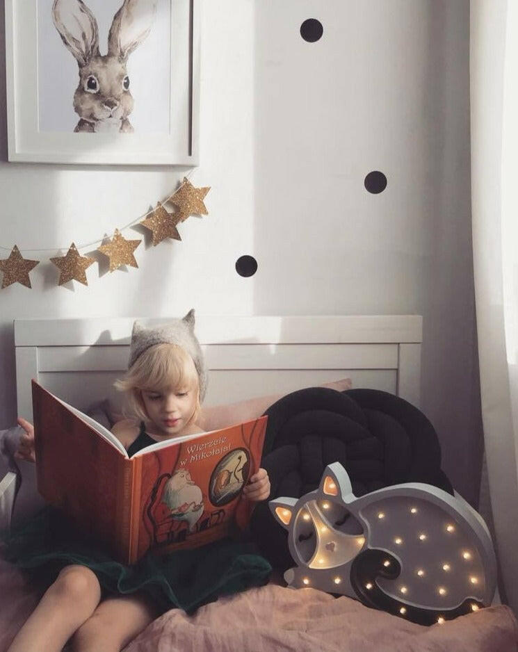 Kitten Lamp - Gray Lighting Little Lights