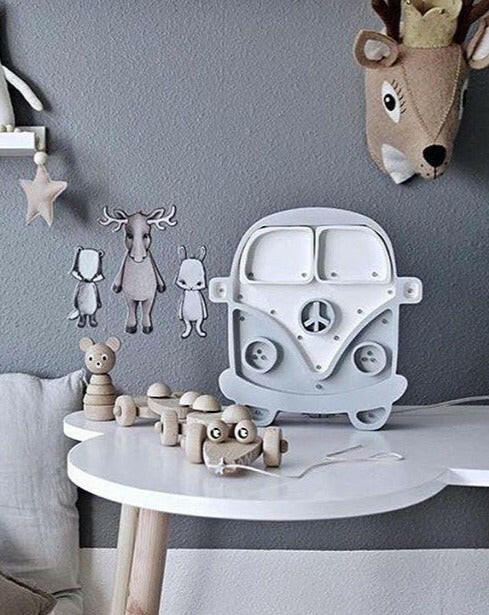 Camper Van Lamp - White Grey Lighting Little Lights