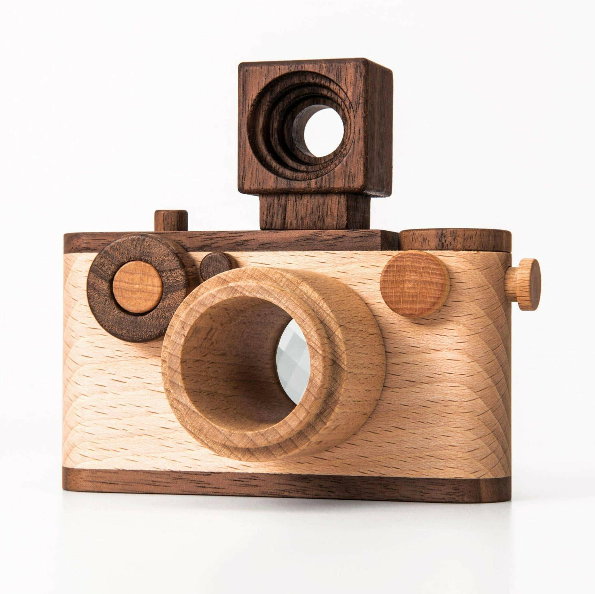 Vintage Style Wooden 35mm Camera Kaleidoscope Toy Wooden Toys Father's Factory