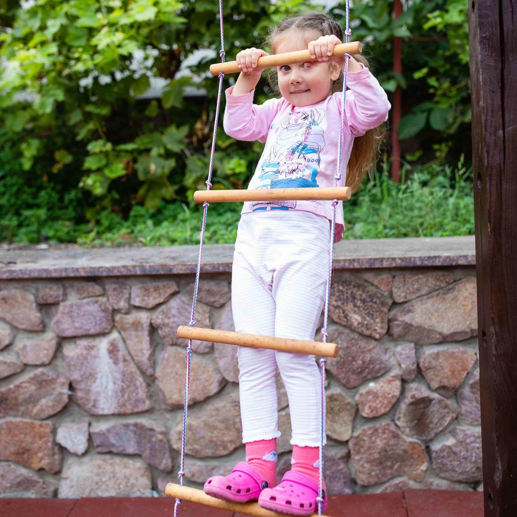 Climbing rope ladder for kids 3-9 y.o. Single Swing Goodevas