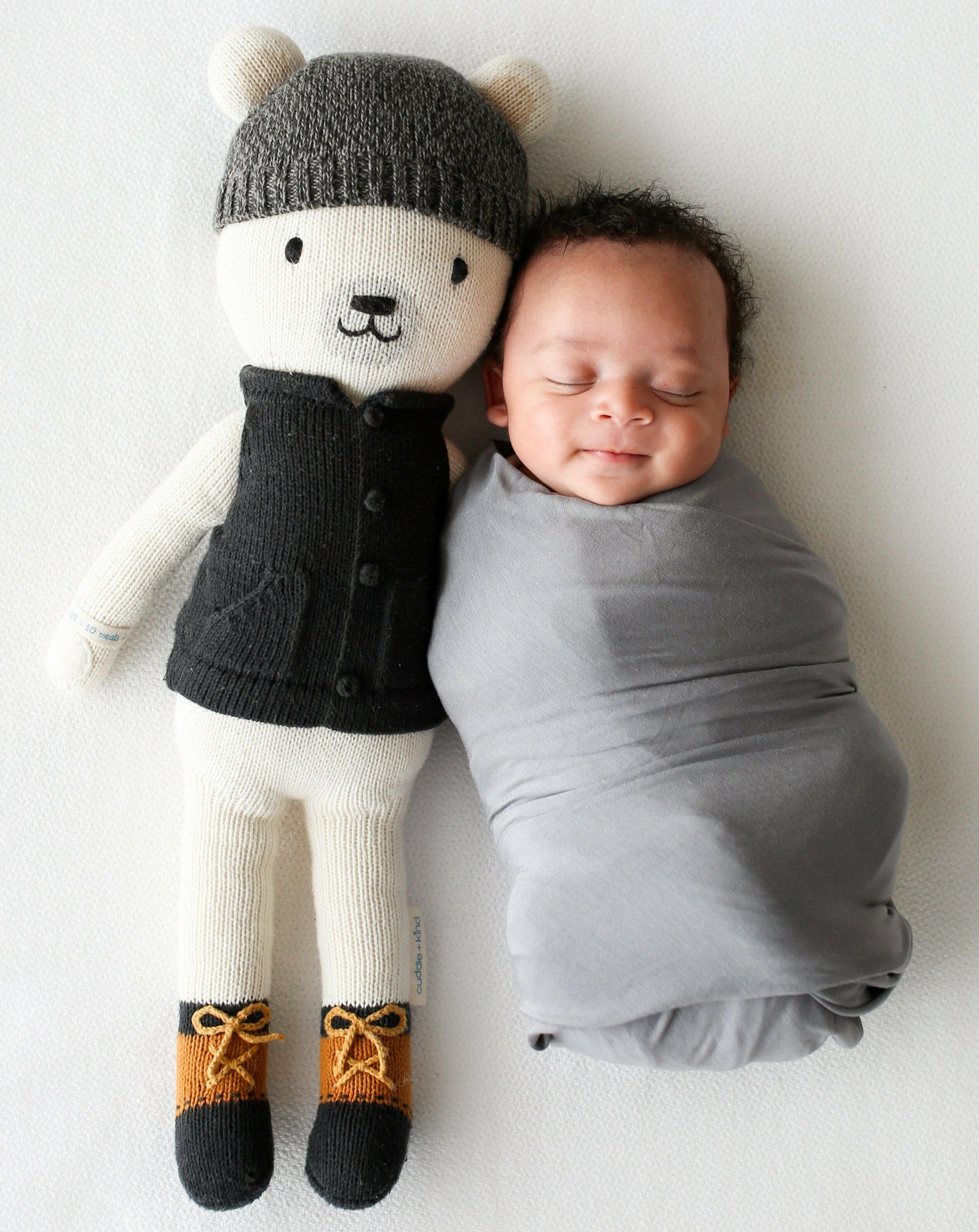 Hudson the Polar Bear Stuffies Cuddle + Kind