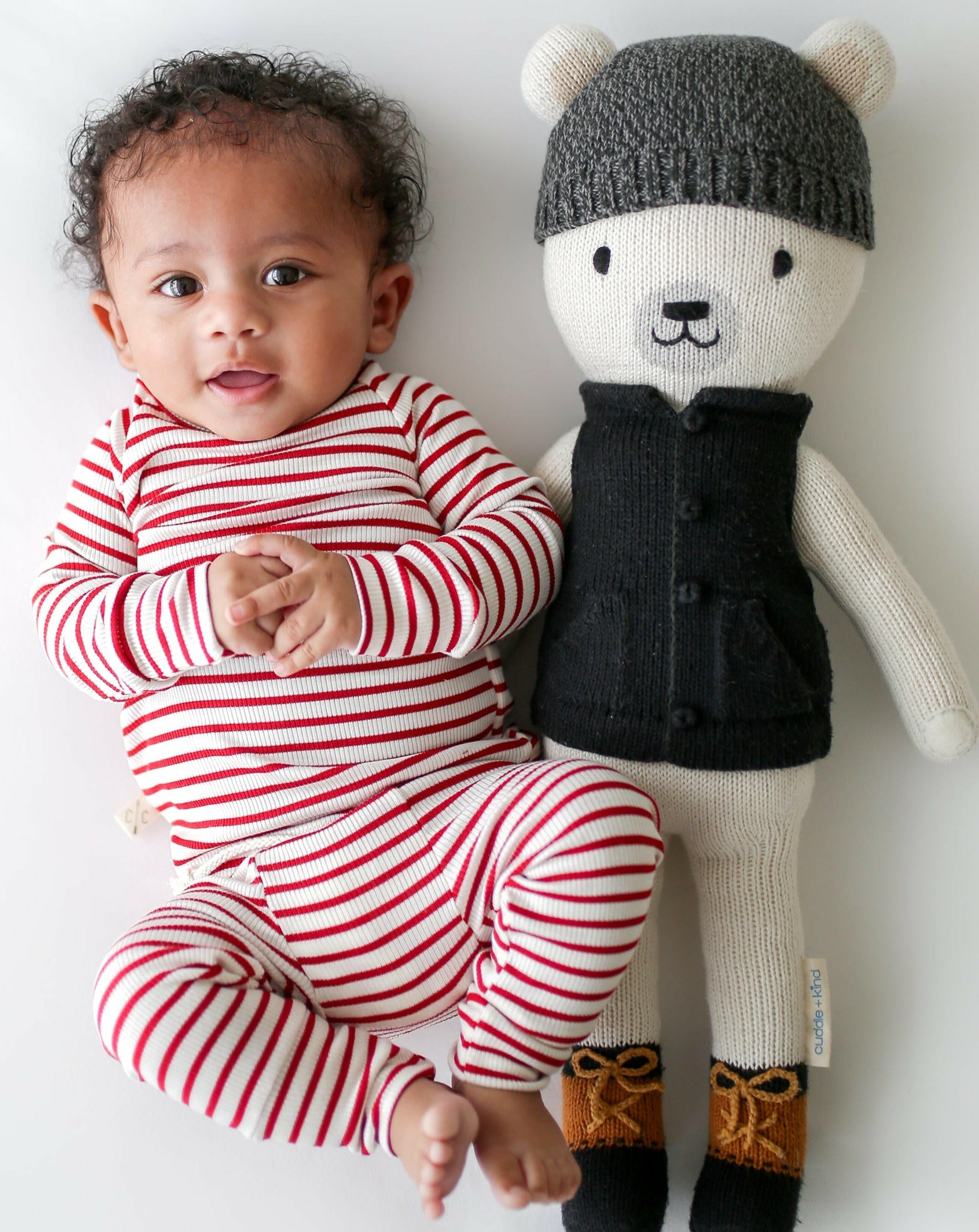 Hudson the Polar Bear Stuffies Cuddle + Kind
