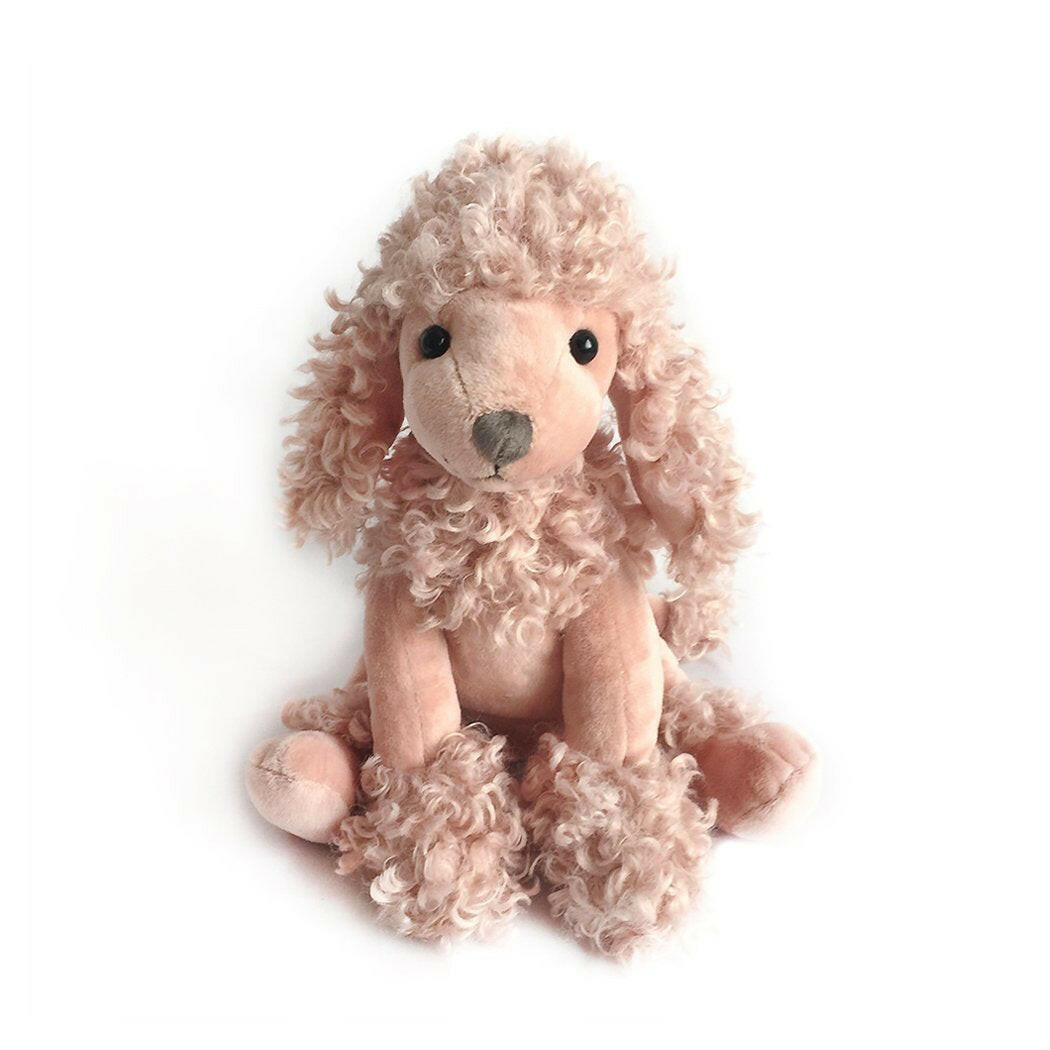 'Paris' Mauve Poodle Plush Toy Stuffed Toy MON AMI