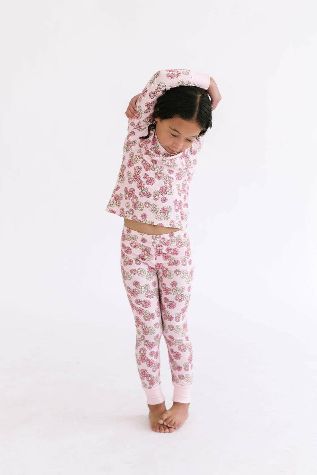 2 Piece Pajama Set in Wild Daisy Heart Ollie Jay