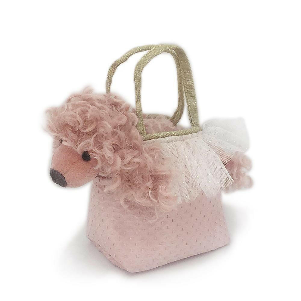 'Paris' Poodle Plush Doll & Toy Purse Stuffed Toy MON AMI