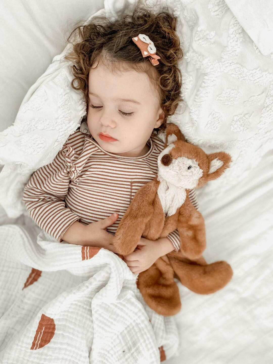 'Finn' Fox Plush Baby Security Blanket Security Blankie MON AMI