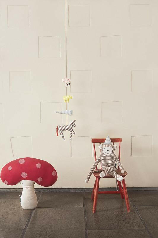 Mushroom Cushion - Red Stuffies OYOY