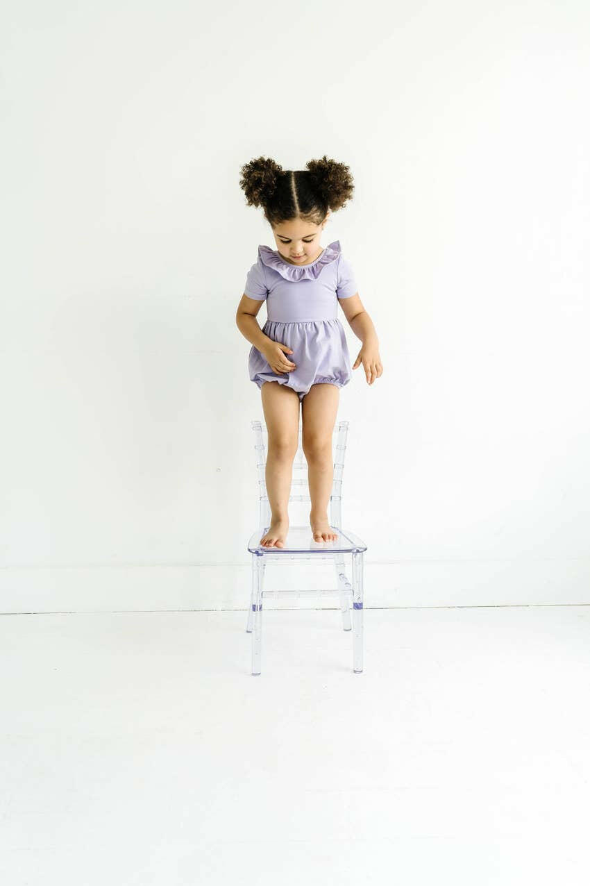 Harlow Romper in Lavender romper Ollie Jay