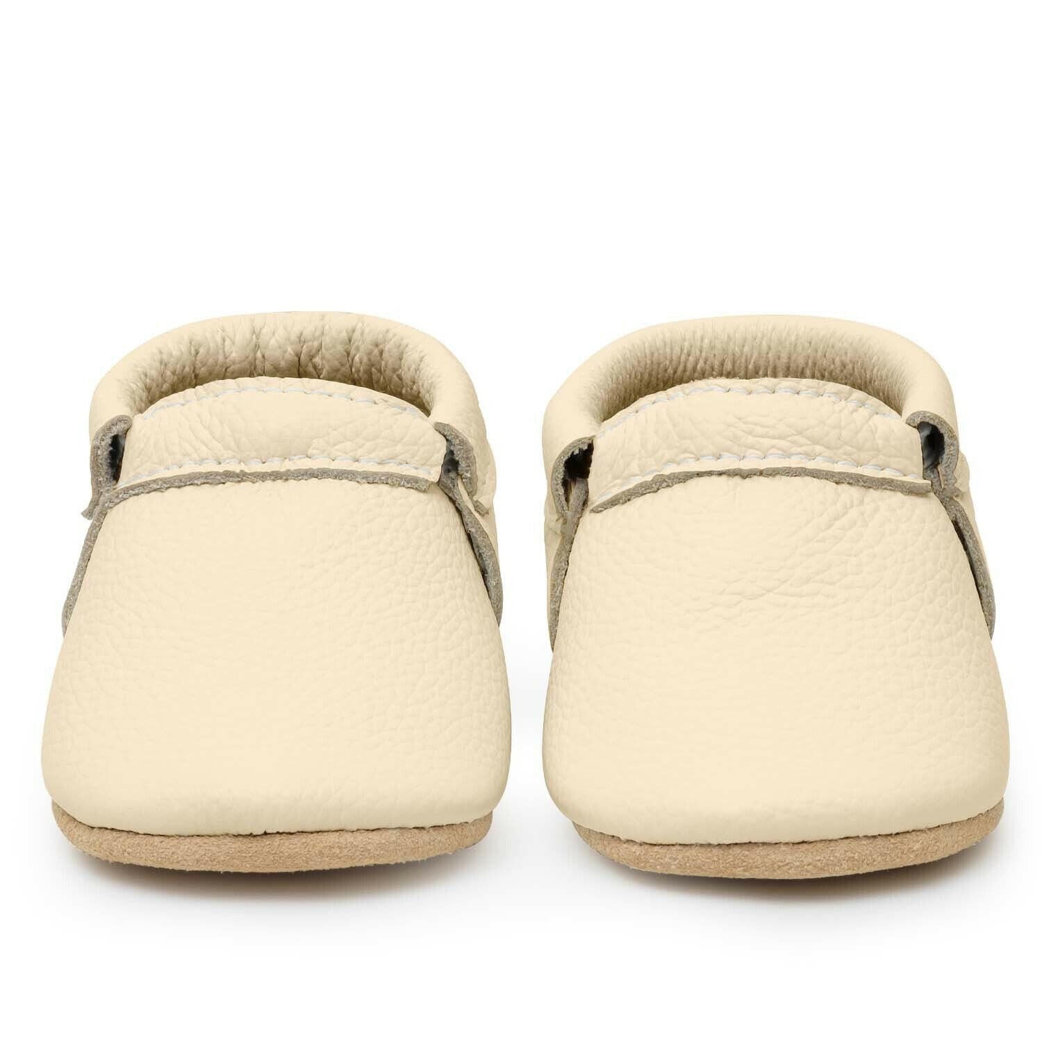 Latte Fringeless Moccasins Fringeless Moccasins BirdRock Baby