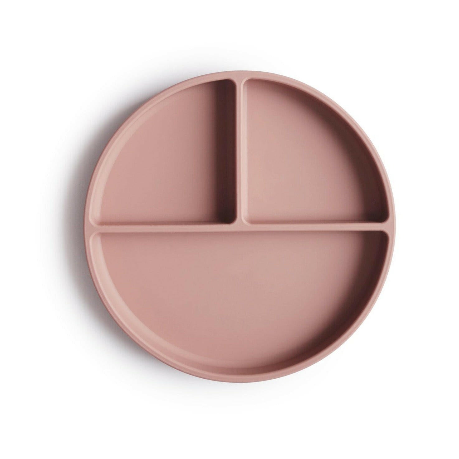 Silicone Suction Plate Feeding Mushie Blush