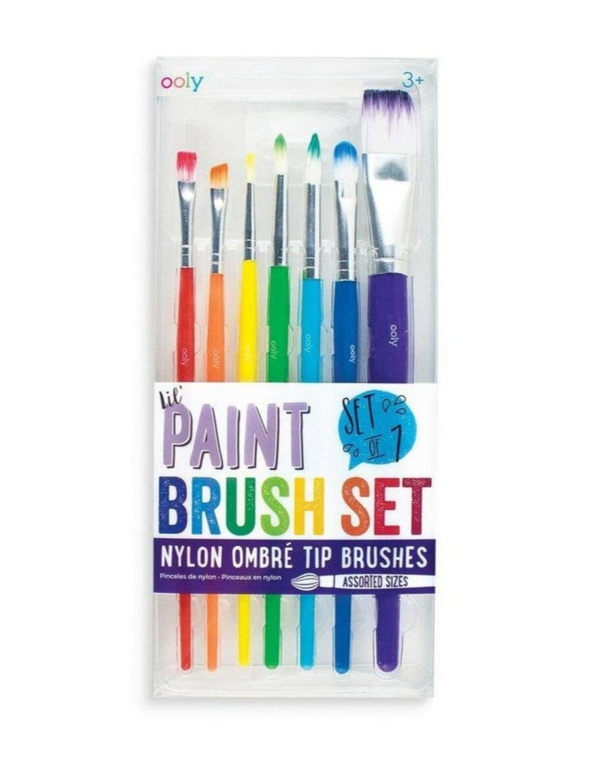 Lil' Paint Brush Set of 7 Art Supplies OOLY - Art & School Supplies