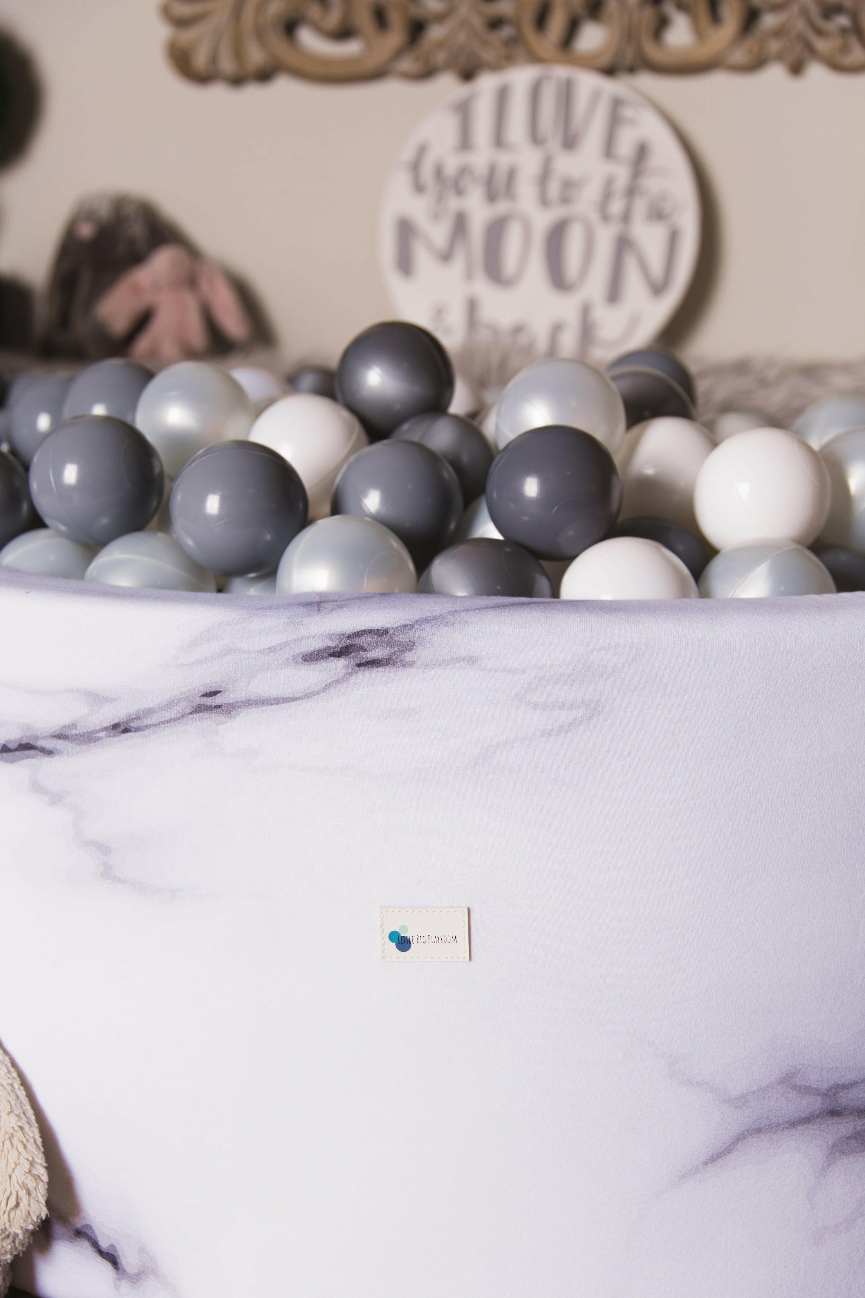 Luxurious Marble Ball Pit + 200 Pit Balls Ball Pit Bundles Little Big Playroom