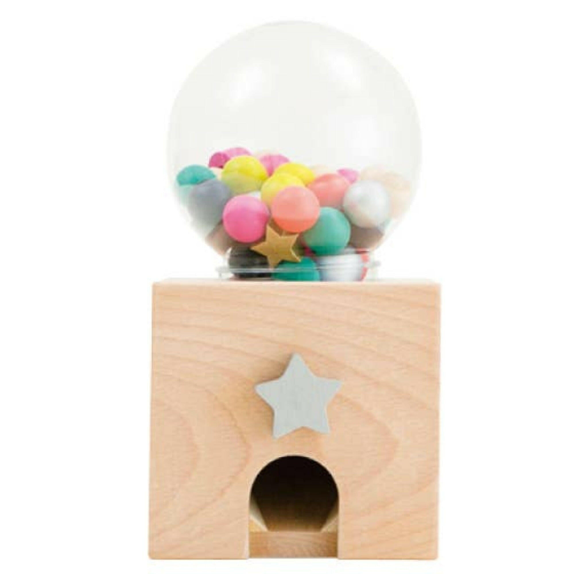 Gatcha Gatcha Wooden Gumball Dispenser Kids Toys kiko+ and gg*