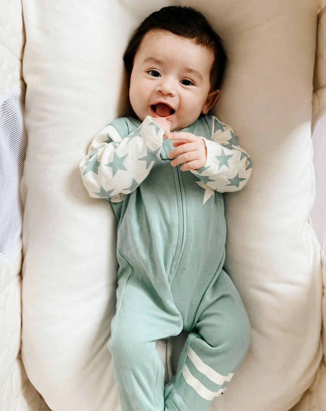 All-Star Zipper Footie Baby Clothing BabySoy