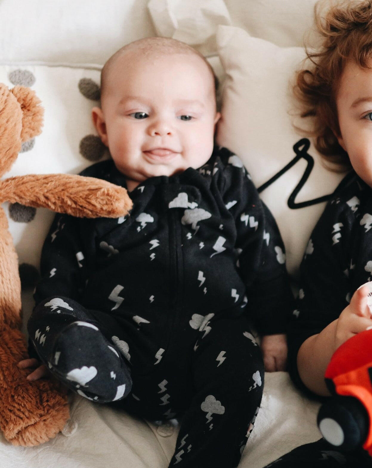 Clouds Zipper Footie Baby Clothing BabySoy