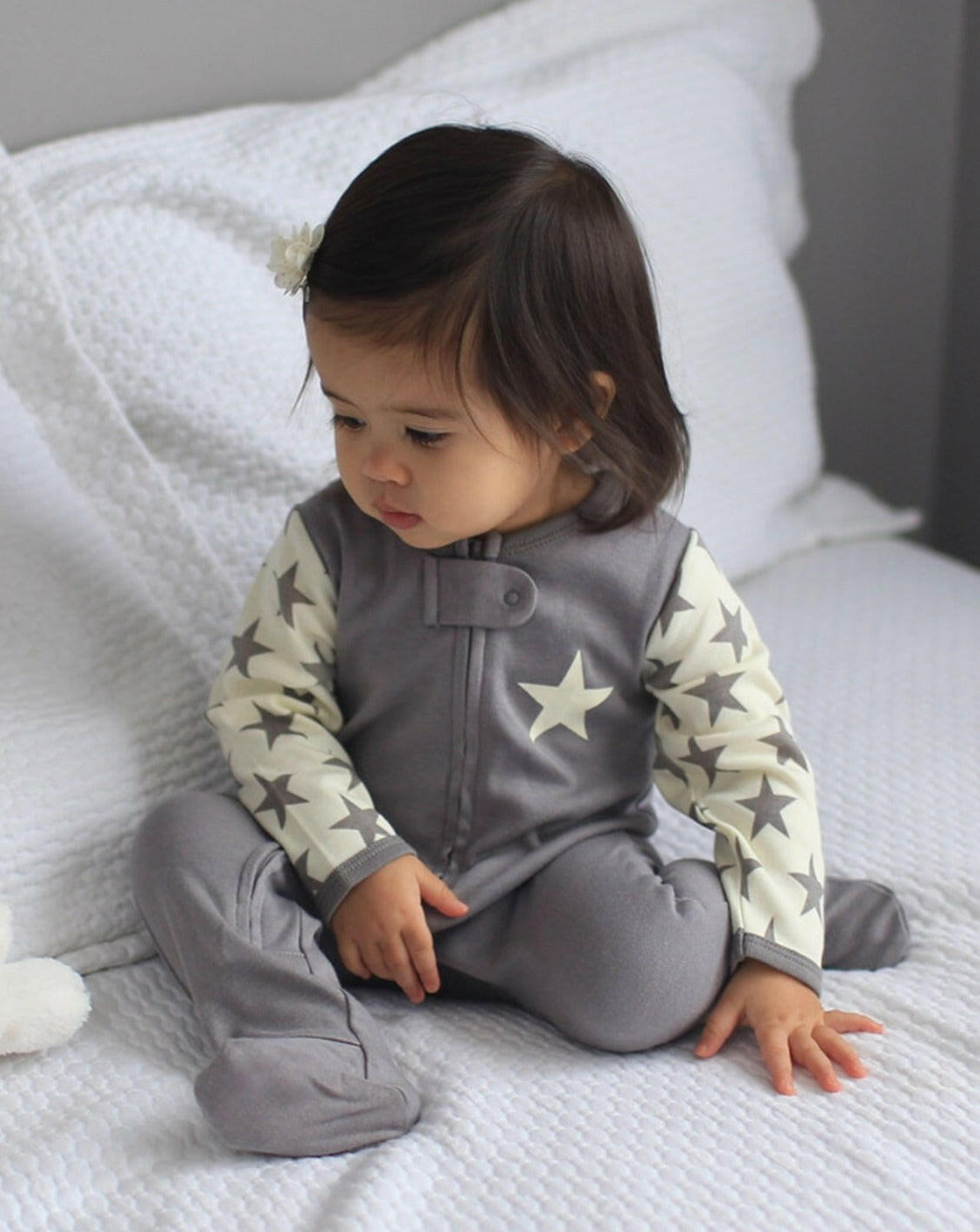 All-Star Zipper Footie Baby Clothing BabySoy