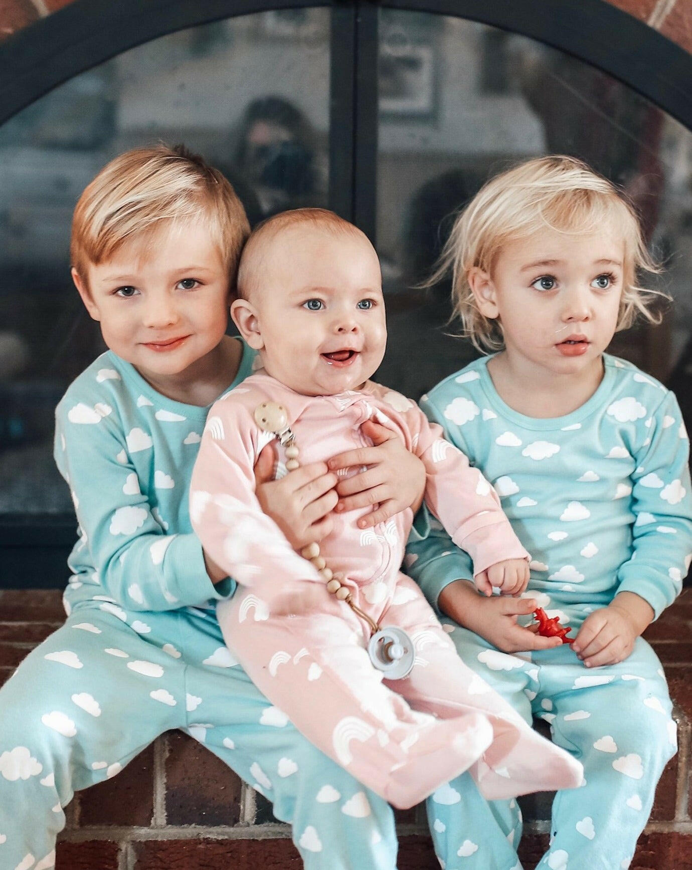 Clouds Zipper Footie Baby Clothing BabySoy