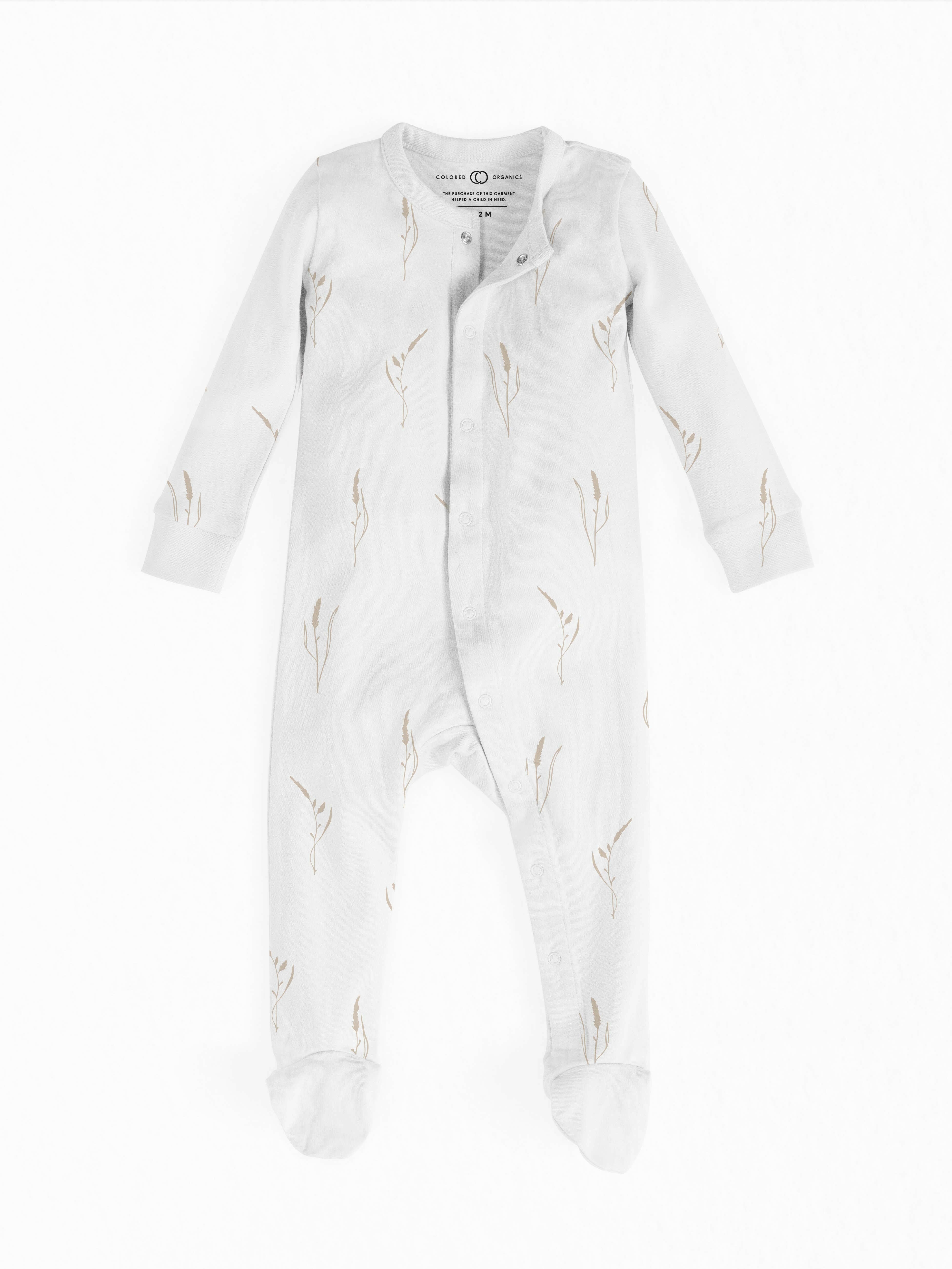 Skylar Footed Sleeper - Prairie Baby Clothing Colored Organics
