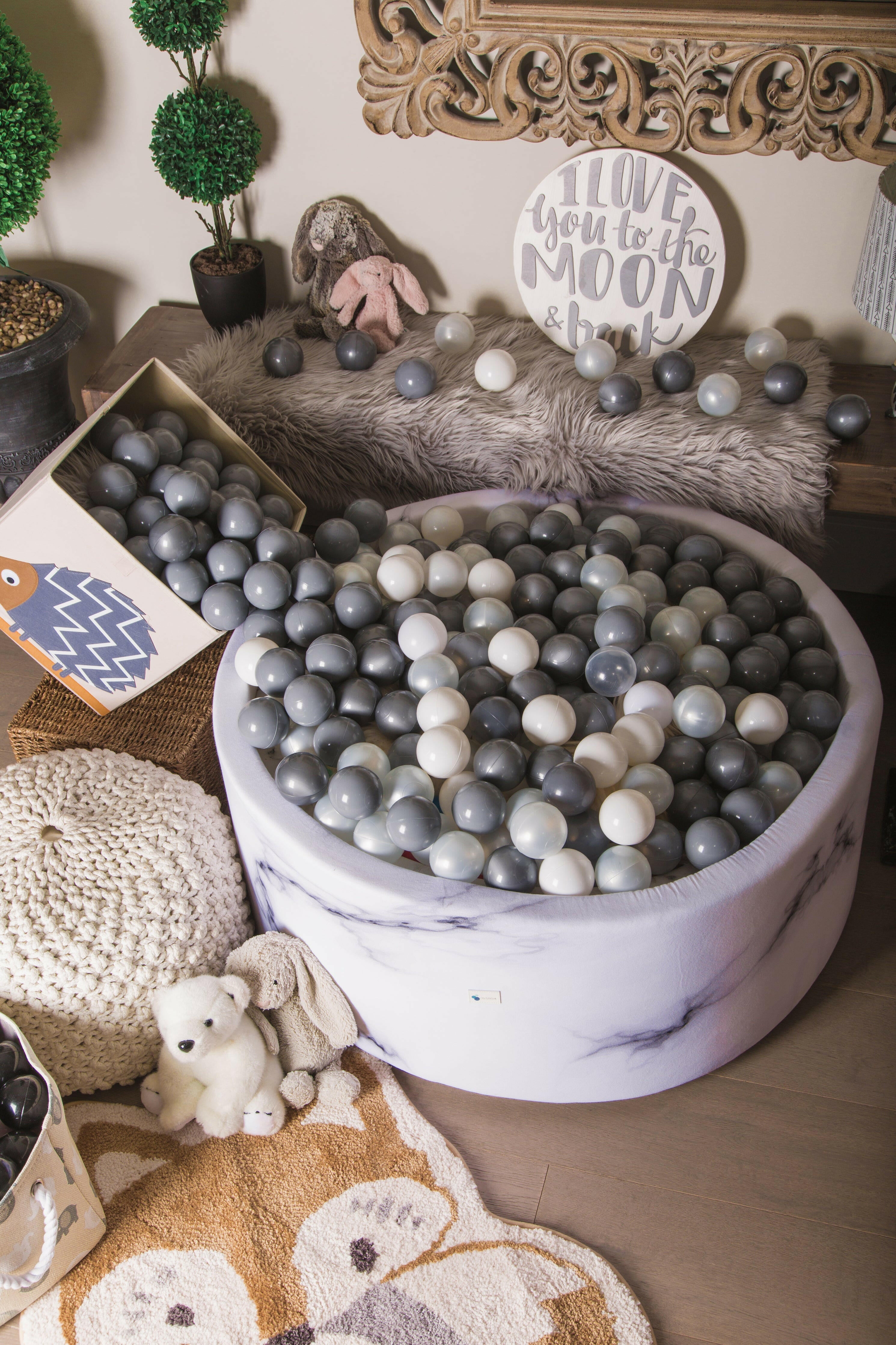 Luxurious Marble Ball Pit + 200 Pit Balls Ball Pit Bundles Little Big Playroom