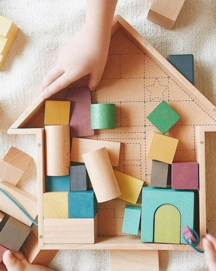 Tsumiki Building Block House Wooden Blocks kiko+ and gg*