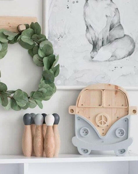 Camper Van Lamp - Wood Grey Lighting Little Lights