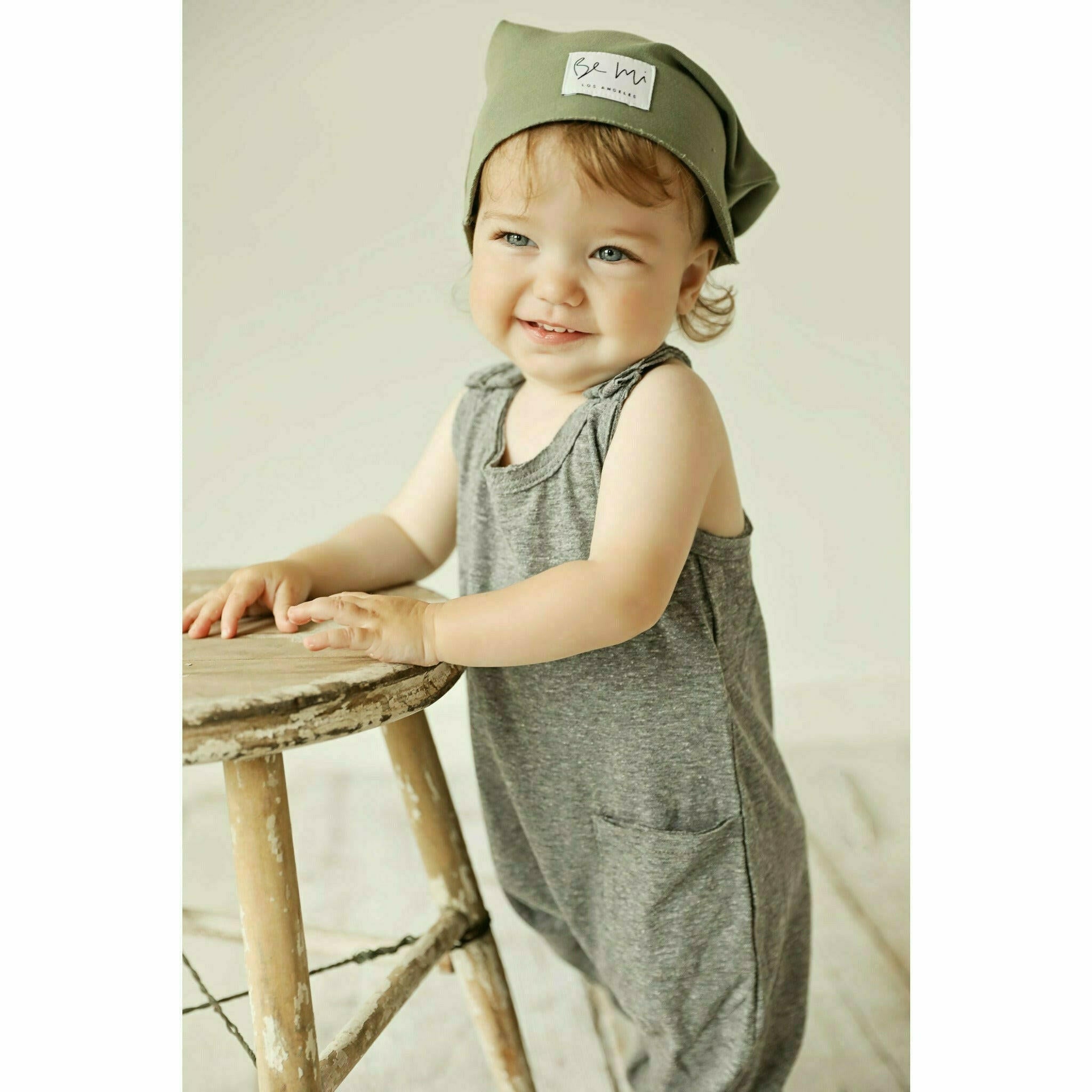 Baby Romper Heather Grey Rompers Be Mi Los Angeles