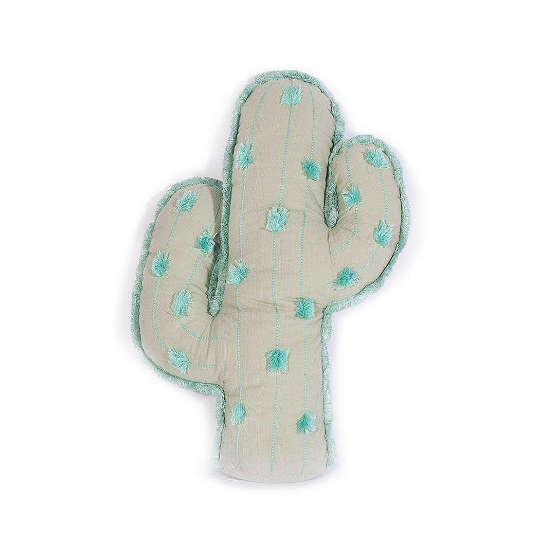 Sage Cactus Pom Pom Pillow Pillow MON AMI
