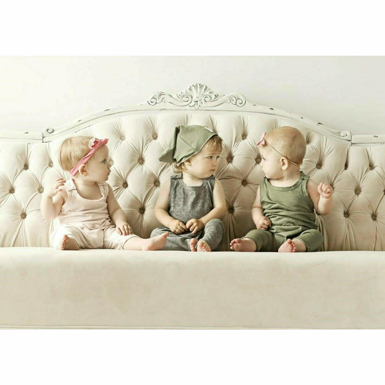 Baby Romper Heather Grey Rompers Be Mi Los Angeles