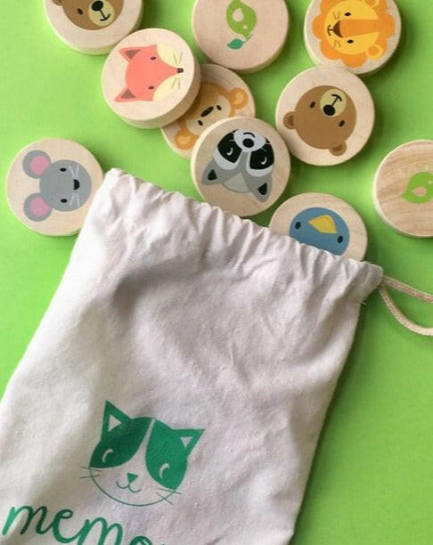 Clever Cat Memory Game Wooden Toys Tender Leaf