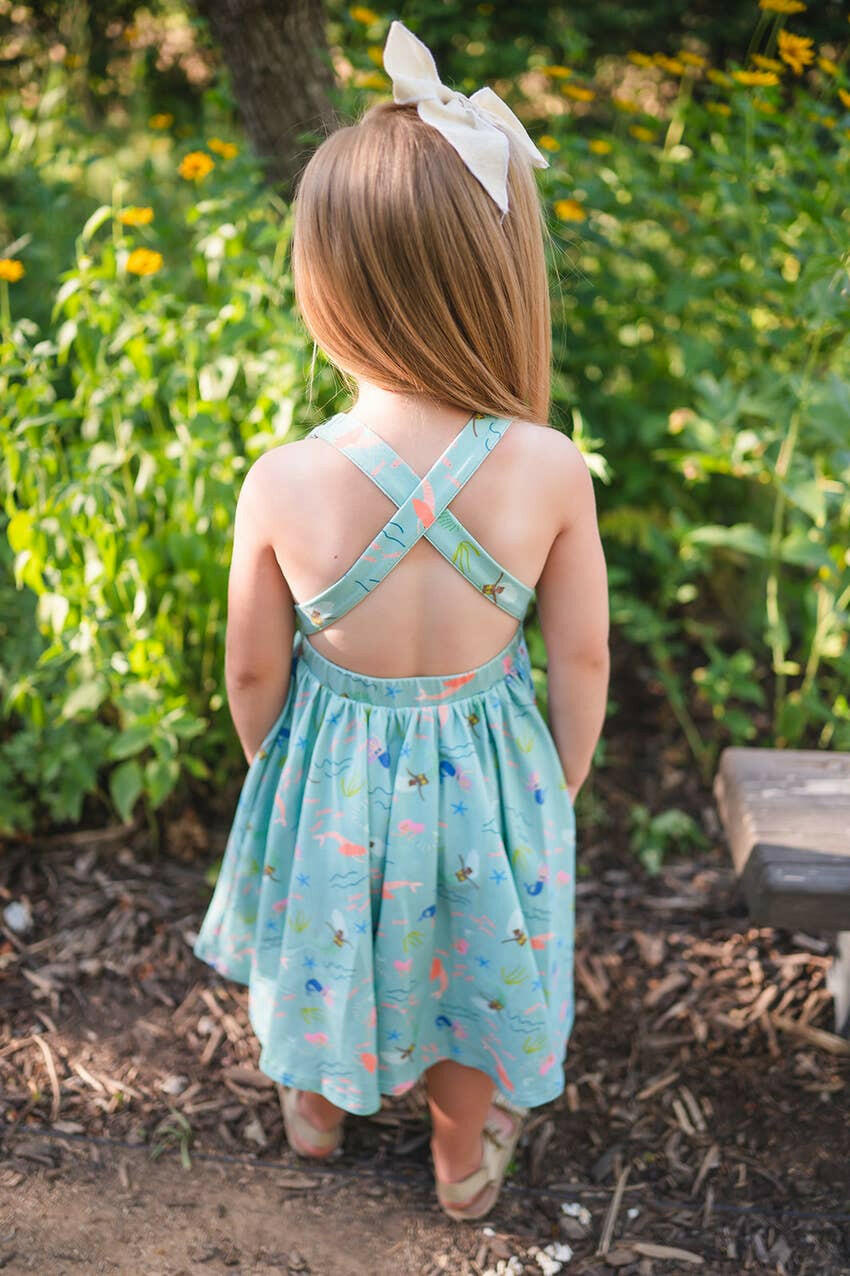 Sofia Dress in Mermaid Ollie Jay