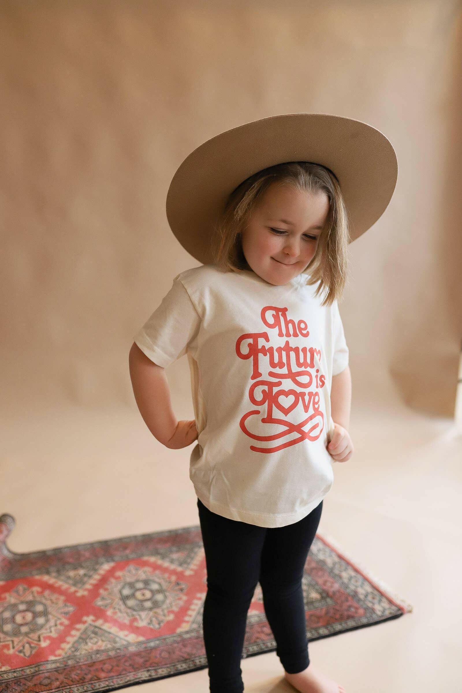 The Future is Love Kid/Toddler Tee Polished Prints