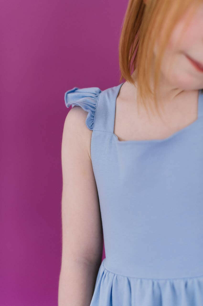 Rosita Dress in Baby Blue Ollie Jay