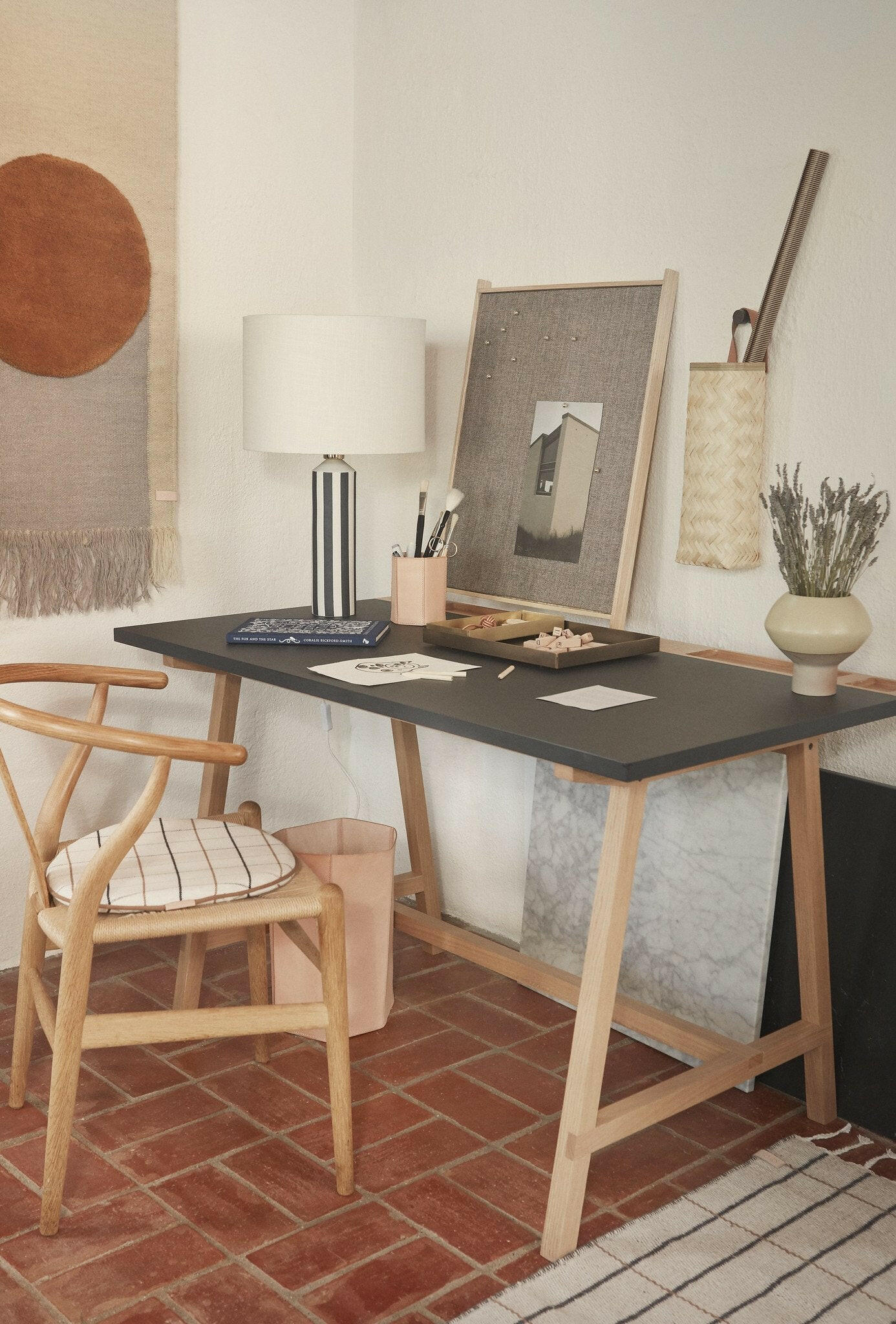 Grid Seat Cushion - Offwhite OYOY