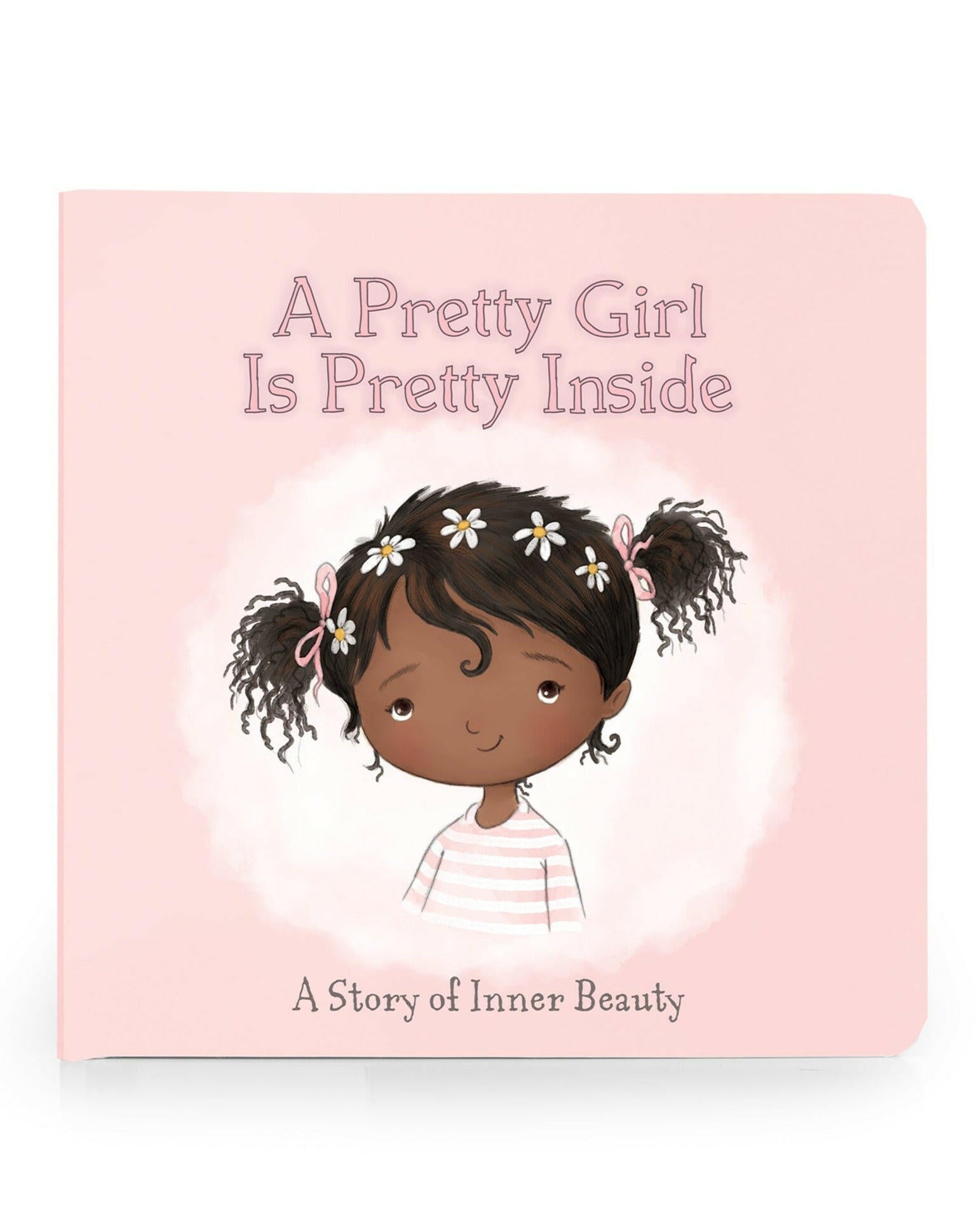 A Pretty Girl Board Book - Black Hair Children's Book Bunnies by the Bay