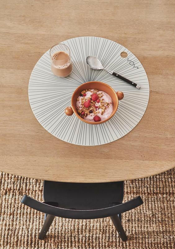 Placemat Ray - 2 Pcs/Pack - Offwhite Feeding OYOY