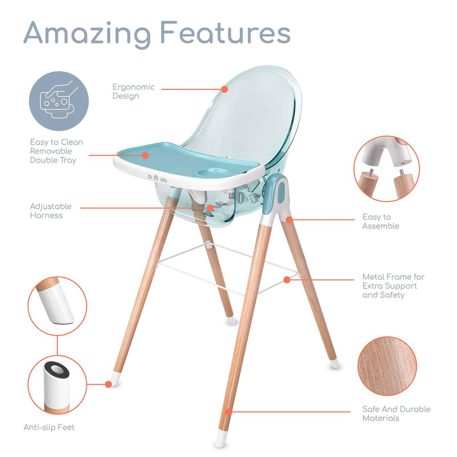 Children of Design 6 in 1 Deluxe High Chair Children of Design