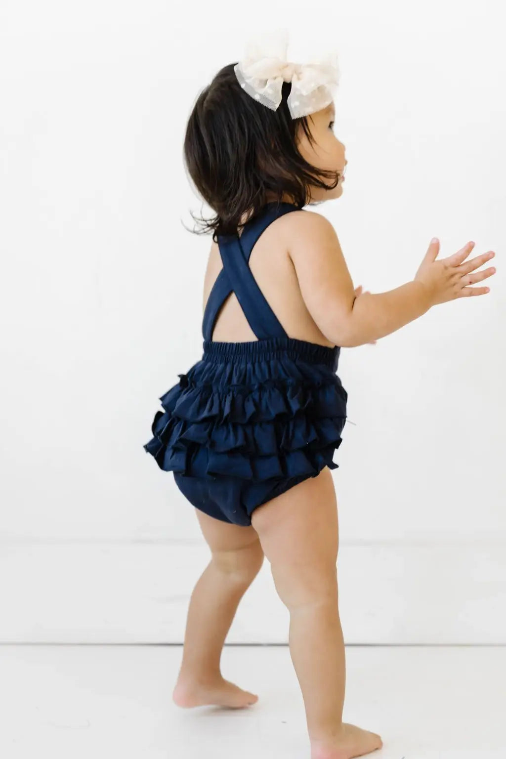 Isla Romper in Navy Ollie Jay