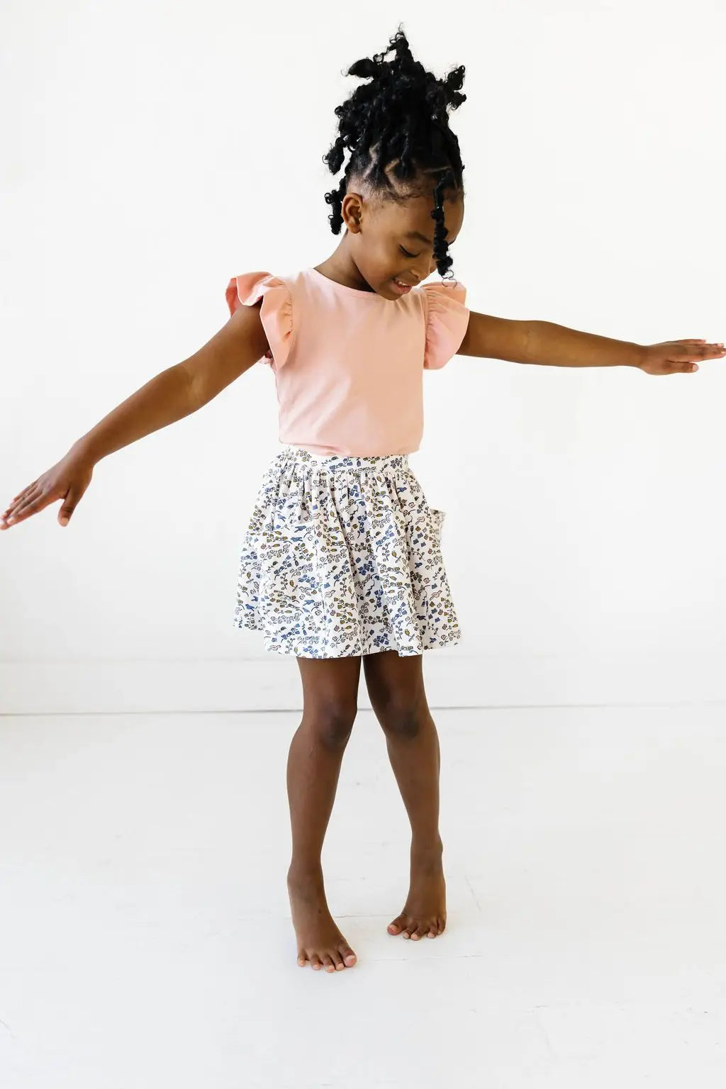 Pocket Skirt in Bird Song Dresses Ollie Jay