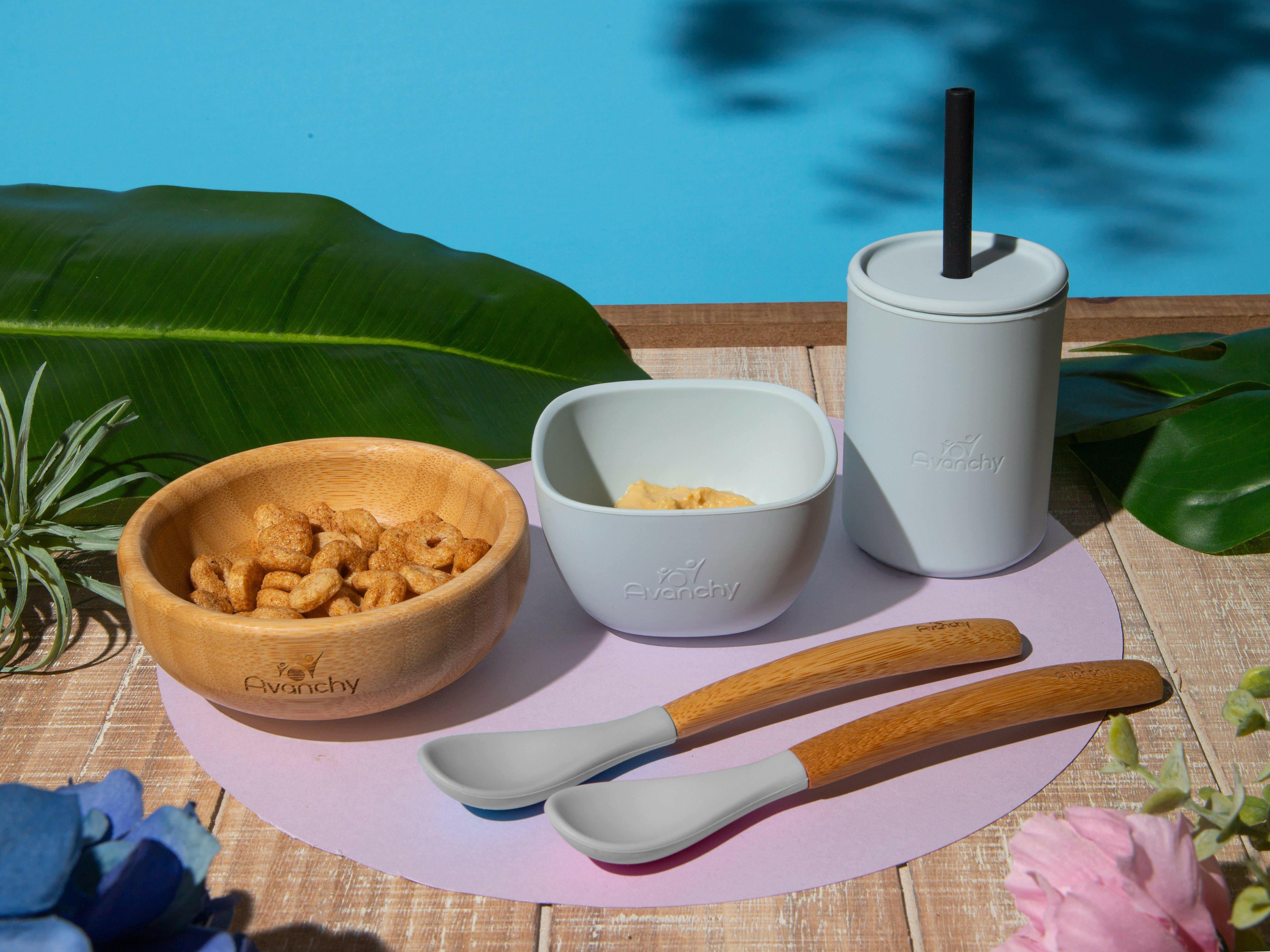 5 oz. Avanchy La Petite Family Set Baby Feeding Avanchy Sustainable Baby Dishware